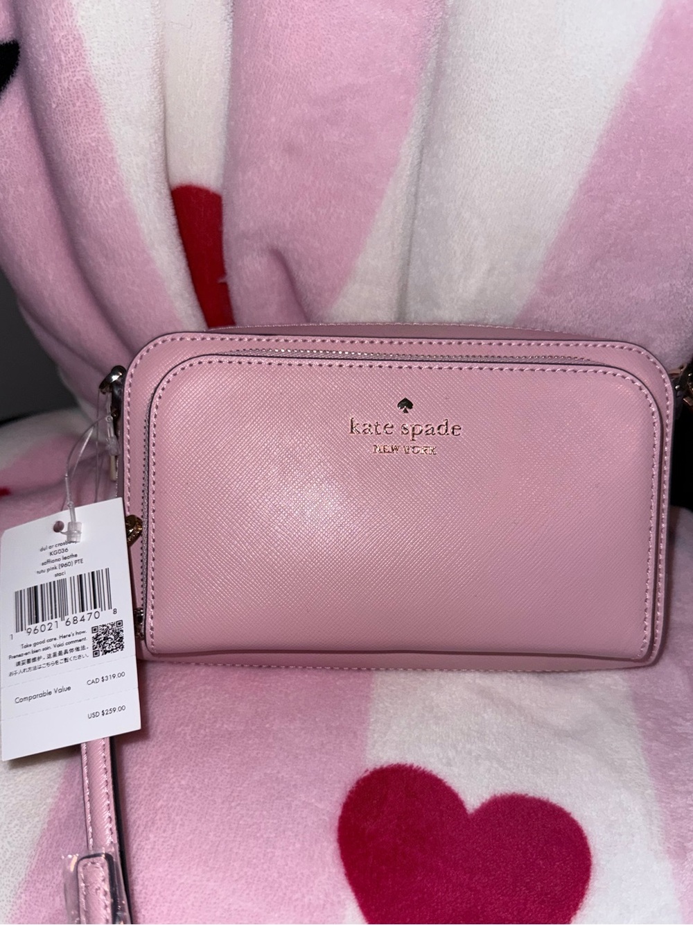 NWT Kate Spade Staci Mini Crossbody Bag in Tutu Pink - Picture 2 of 5